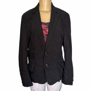 Burberry blue label short jacket lightweight double button size large black
